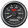 SAAS Oil Press Gauge 0-140psi 52mm Muscle Series I Black 12V SG-OP52B - view 1