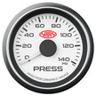SAAS Oil Press Gauge 0-140psi 52mm Muscle Series I White 12V SG-OP52W - view 1