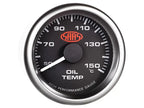 SAAS Oil Temp Gauge 50°-150° 52mm Muscle Series I Black 12V SG-OT52B - view 3