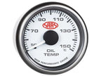SAAS Oil Temp Gauge 50°-150° 52mm Muscle Series I White 12V SG-OT52W - view 3