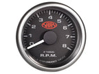 SAAS Tachometer 0-8K 52mm Muscle Series I Black 12V SG-TAC52B - view 3