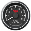 SAAS Tachometer 0-8K 52mm Muscle Series I Black 12V SG-TAC52B - view 1