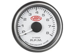 SAAS Tachometer 0-8K 52mm Muscle Series I White 12V SG-TAC52W - view 3