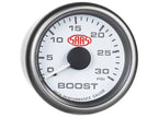 SAAS Boost Gauge Diesel 0-30 psi 52mm Muscle Series I White 12V SG-TBD52W - view 3