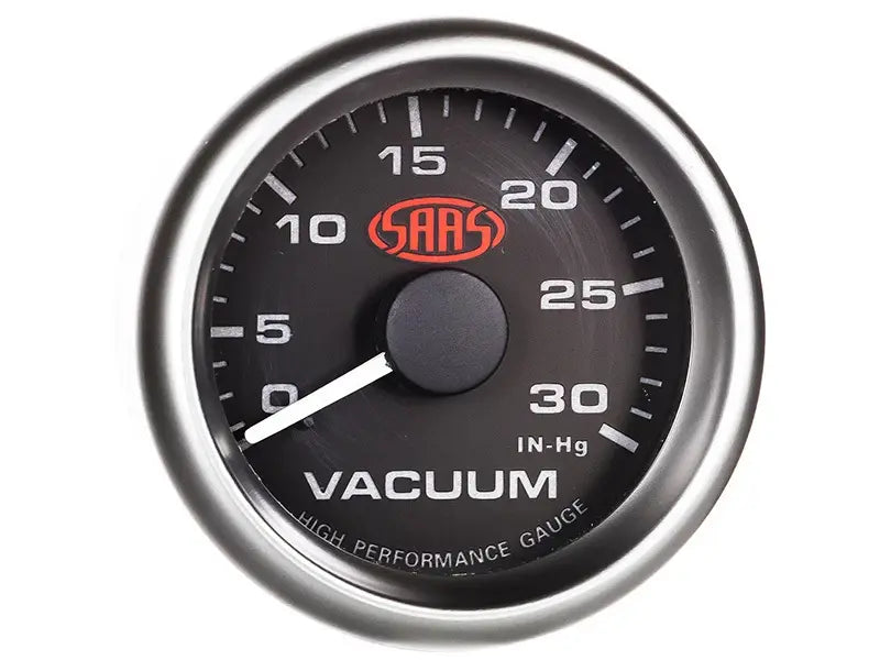 SAAS Vacuum Gauge 0-30inHg 52mm Muscle Series I Black 12V SG-VAC52B - view 3