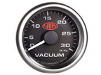 SAAS Vacuum Gauge 0-30inHg 52mm Muscle Series I Black 12V SG-VAC52B - view 3