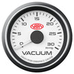SAAS Vacuum Gauge 0-30inHg 52mm Muscle Series I White 12V SG-VAC52W - view 1