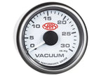 SAAS Vacuum Gauge 0-30inHg 52mm Muscle Series I White 12V SG-VAC52W - view 3