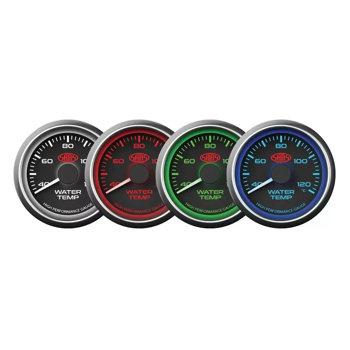 SAAS Water Temp Gauge 40°-120° 52mm Muscle Series I Black 12V SG-WT52B - view 4