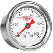 SAAS Fuel Press Gauge 100 Psi Liquid Filled 41mm White SG100W - view 2