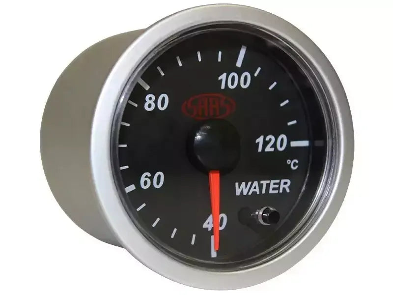 SAAS Water Temp Gauge 40°-120° 52mm Street Series Black 12V SG21220 - view 1