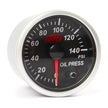SAAS Oil Press Gauge 0-140psi 52mm Street Series Black 12V SG21230 - view 1