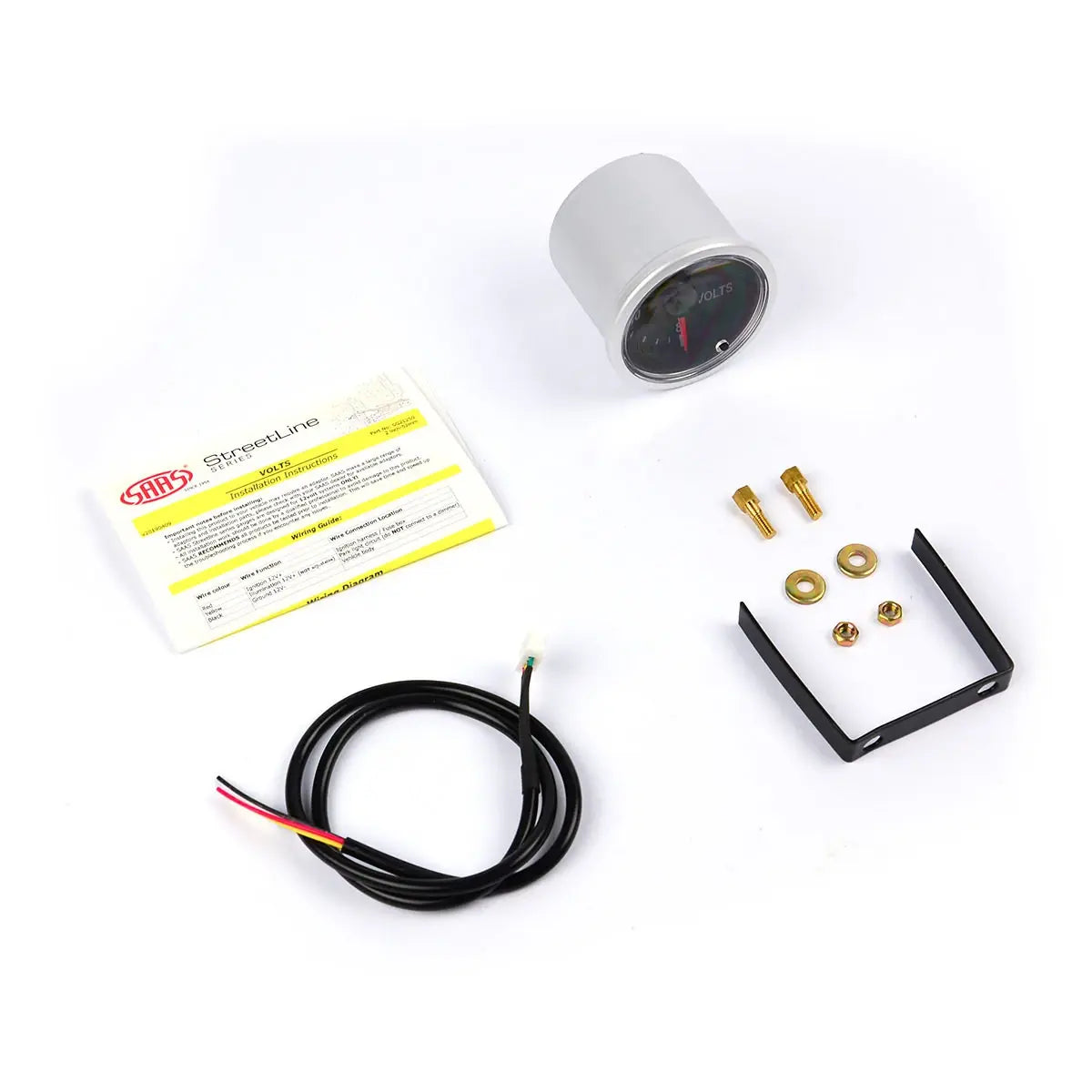 SAAS Volt Gauge 8v-18v 52mm Street Series Black 12V SG21250 - view 4
