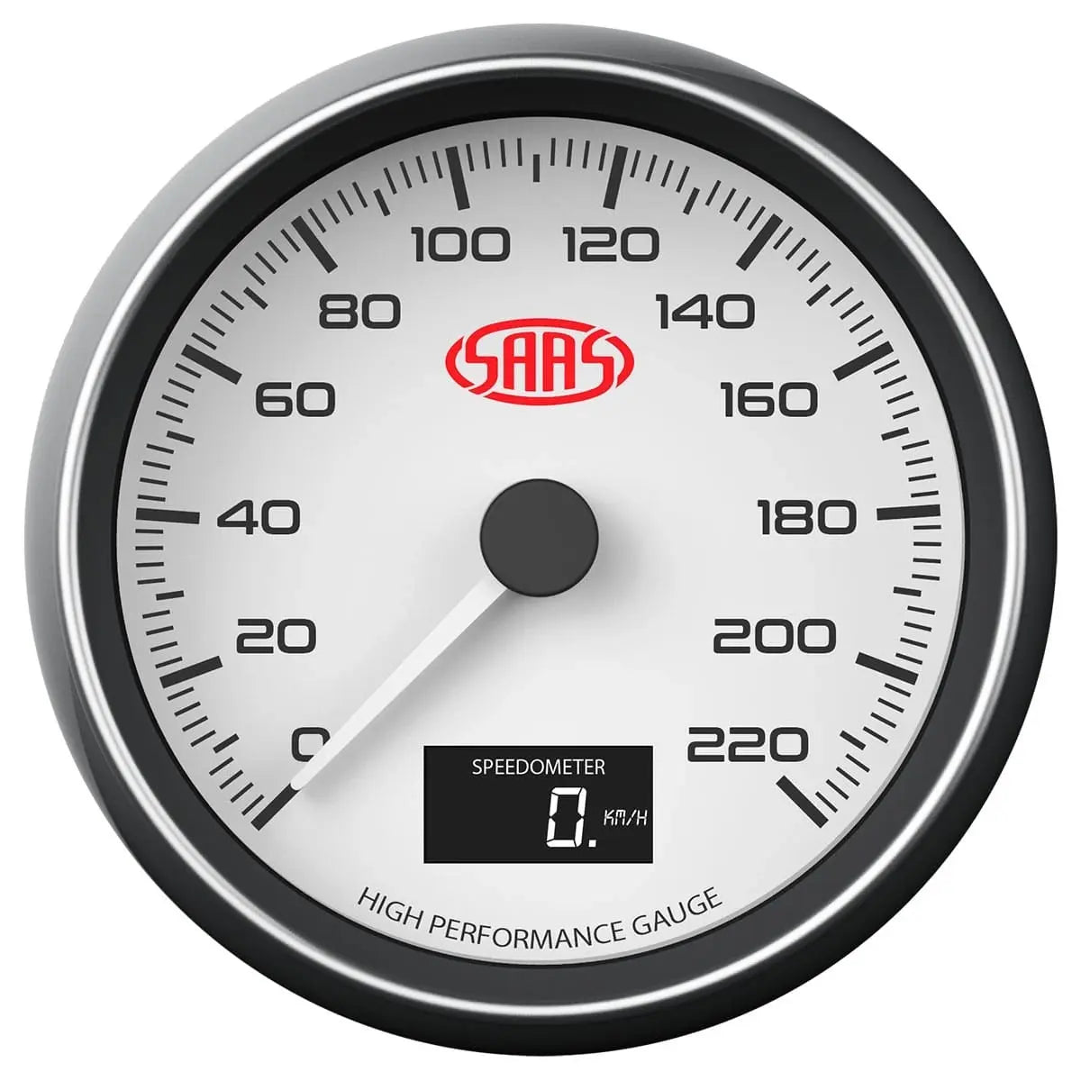 SAAS Speedo 0-220 KPH 80mm (3 1/8