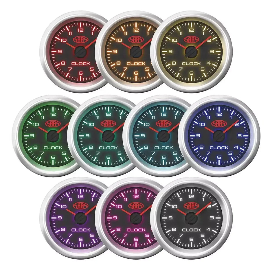 SAAS Clock Analogue 52mm Muscle Series 3 Black SG32294 - view 5