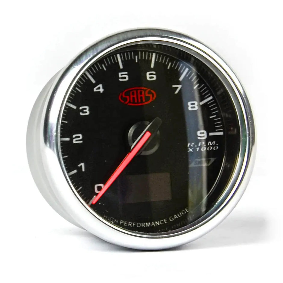 SAAS Tachometer 0-9K Shiftlite 80mm (3 1/8
