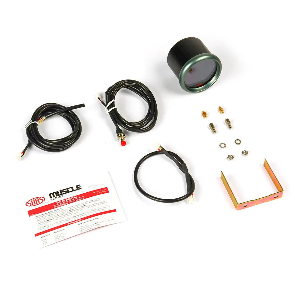 SAAS Volt Gauge 8v-18v 52mm Muscle Digital Series 12V SG41250 - view 5