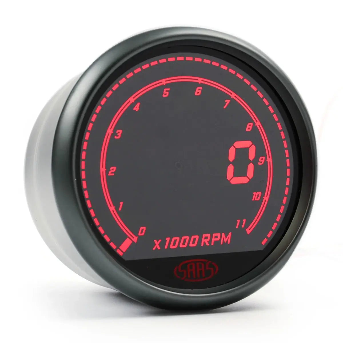 SAAS Tachometer 0-11K Shiftlite 80mm (3 1/8