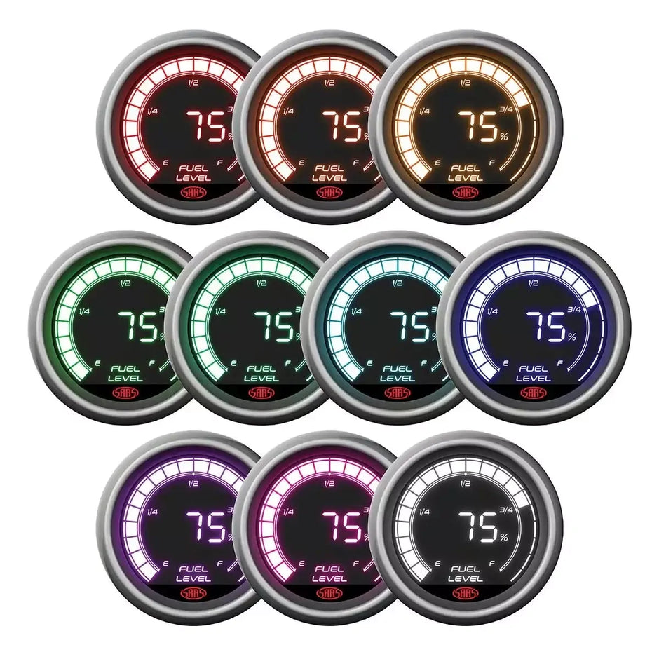 SAAS Fuel Level Gauge 52mm Muscle Digital Series 12V SG41290 - view 6