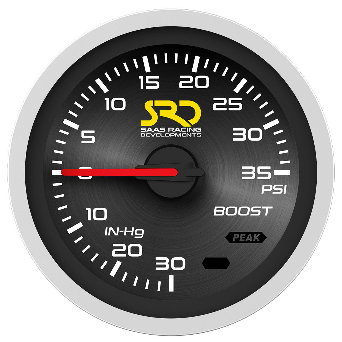 SAAS Boost Gauge - 30inHg-35psi 52mm SRD Series 12V SG51211 - view 3