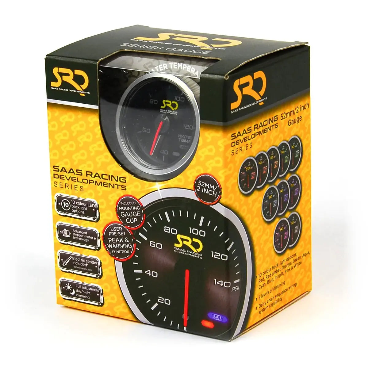 SAAS Water Temp Gauge 40°-120° 52mm SRD Series 12V SG51220 - view 6