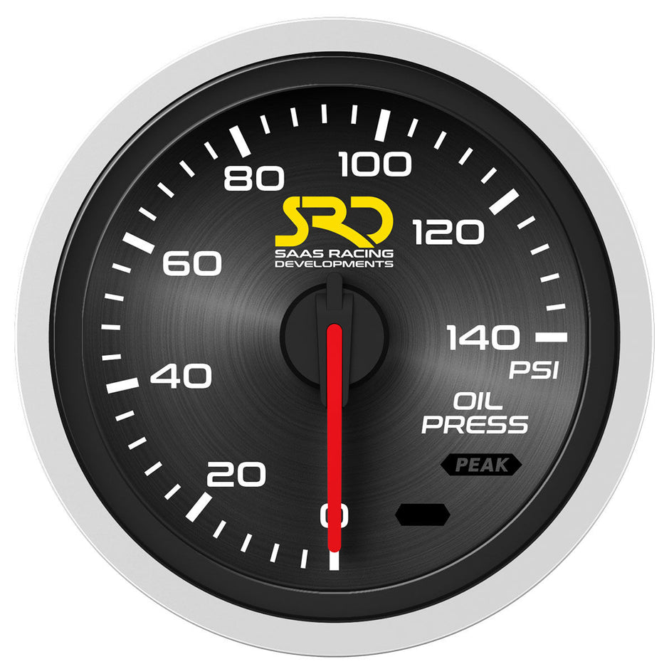 SAAS Oil Pressure Gauge 0-140psi 52mm SRD Series 12V SG51230 - view 3