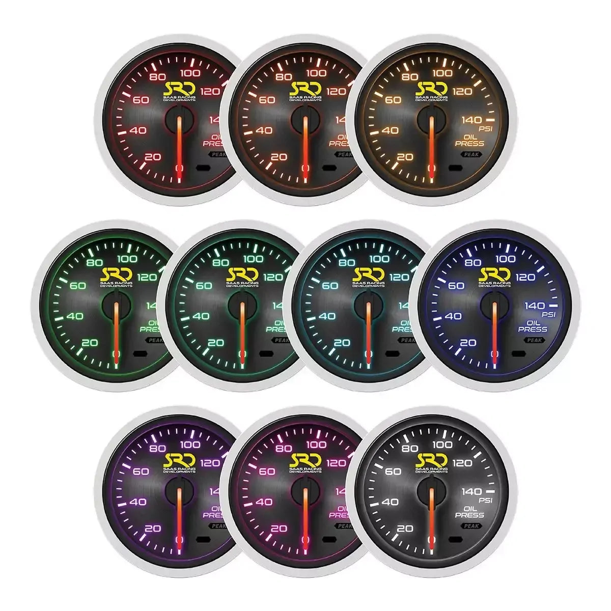 SAAS Oil Pressure Gauge 0-140psi 52mm SRD Series 12V SG51230 - view 5