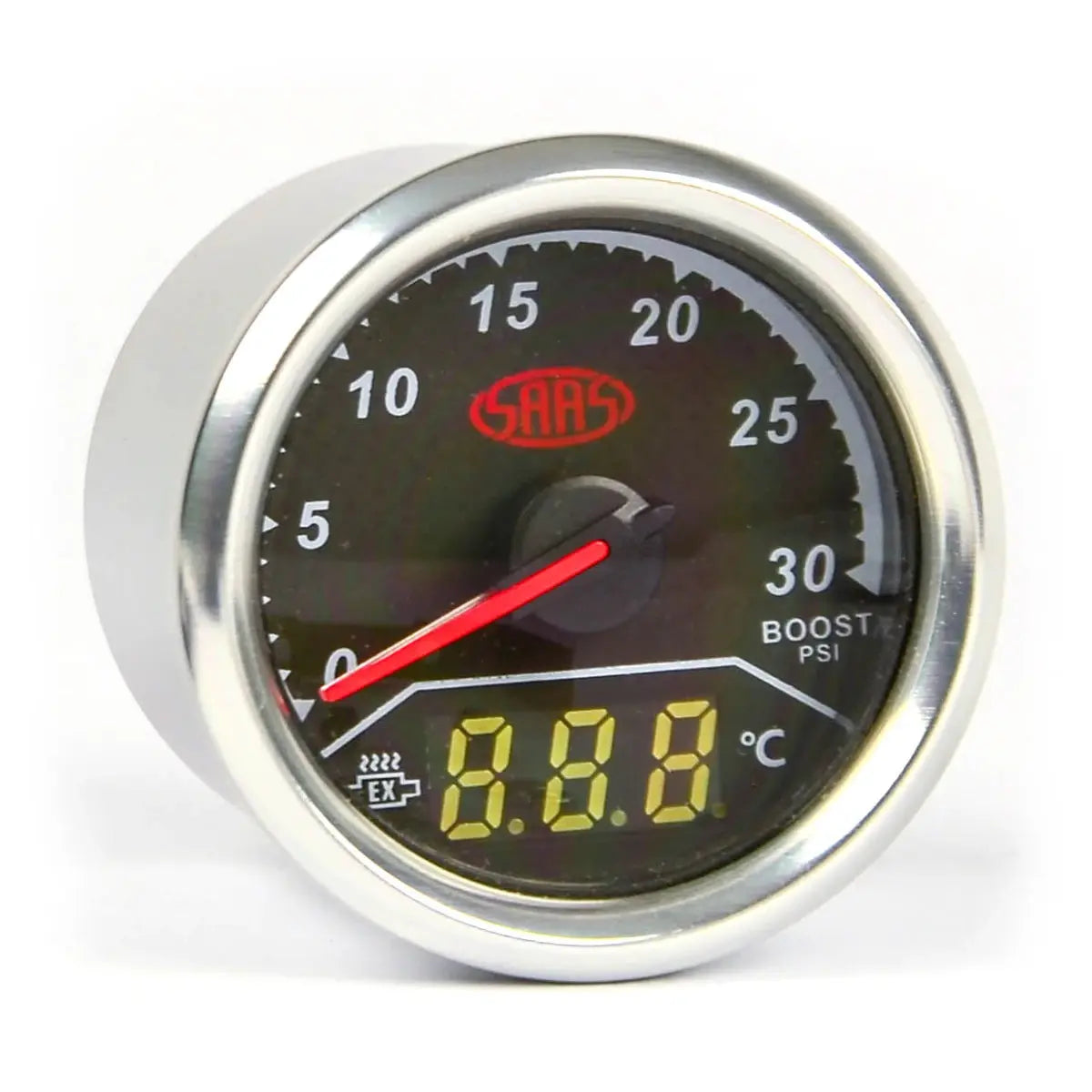 SAAS Dual Gauge Boost 0-30 Psi/Exhaust Temp 0°-900° Analogue/Digital Trax Series 12V SG611240 - view 3
