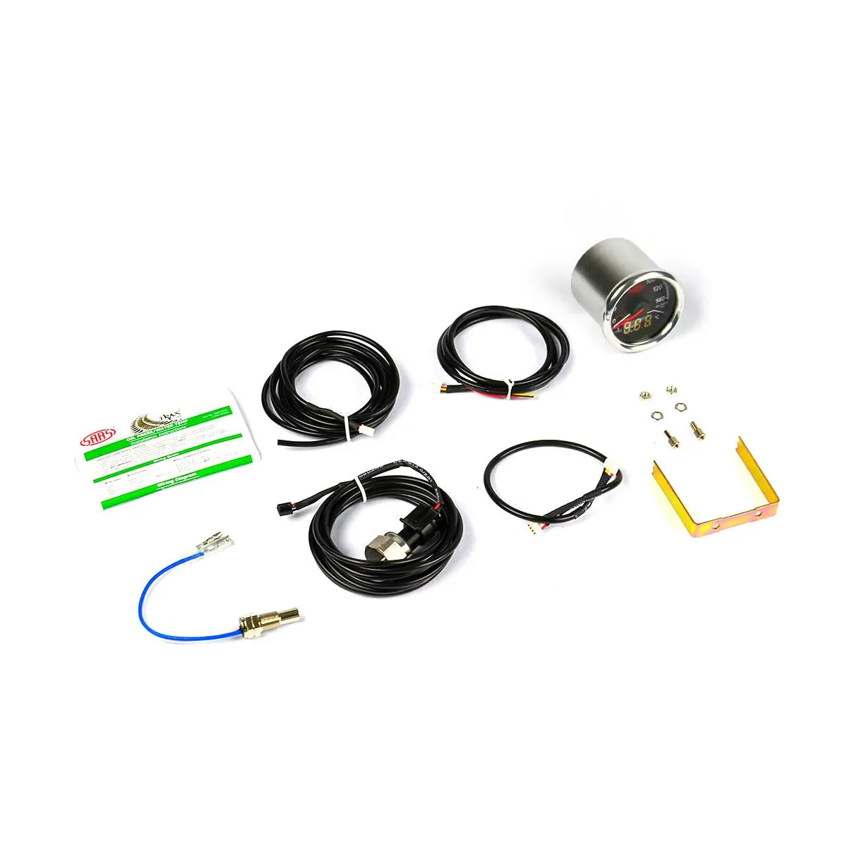 SAAS Dual Gauge Oil Pressure 140 Psi/Water Temp 40°-120° Analogue/Digital Trax Series 12V SG613020 - view 5