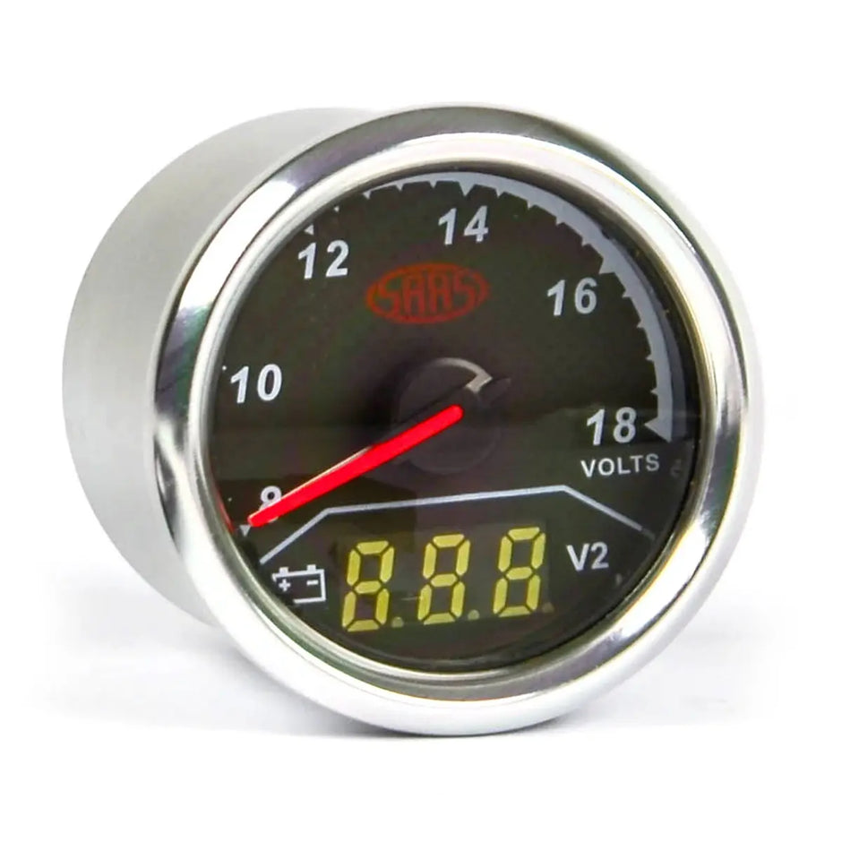 SAAS Dual Gauge Volt 8v-18v/Volt 8v-18v Analogue/Digital Trax Series 12V SG615050 - view 3