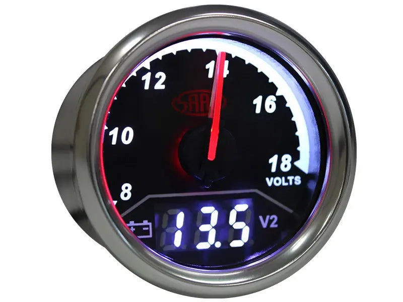 SAAS Dual Gauge Volt 8v-18v/Volt 8v-18v Analogue/Digital Trax Series 12V SG615050 - view 4