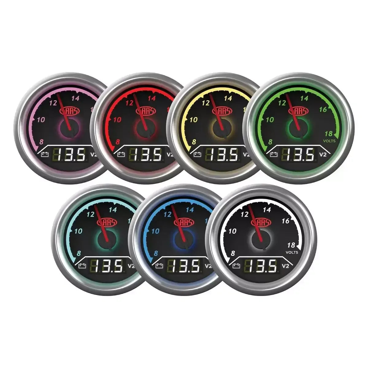 SAAS Dual Gauge Volt 8v-18v/Volt 8v-18v Analogue/Digital Trax Series 12V SG615050 - view 6