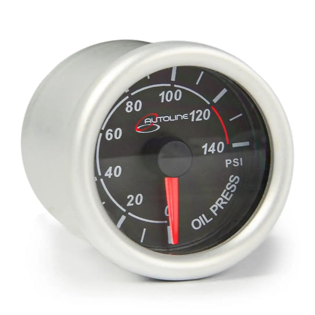 SAAS Oil Press Gauge 0-140psi 52mm Autoline Series Black 12V SG71230 - view 2