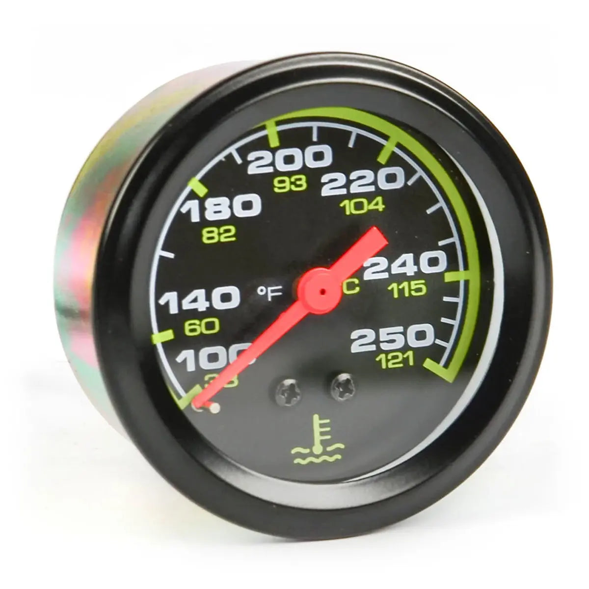 SAAS Water Temp Mechanical Gauge Dual Scale 38°C/100°F to 121°C/250°F 12V SG72220 - view 2
