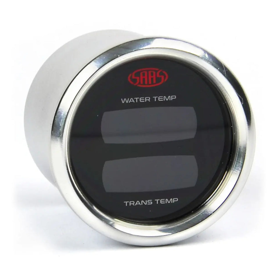SAAS Dual Digital Gauge Water Temp 40°-120° / Trans Temp 60°-200° 12V SG912022 - view 3