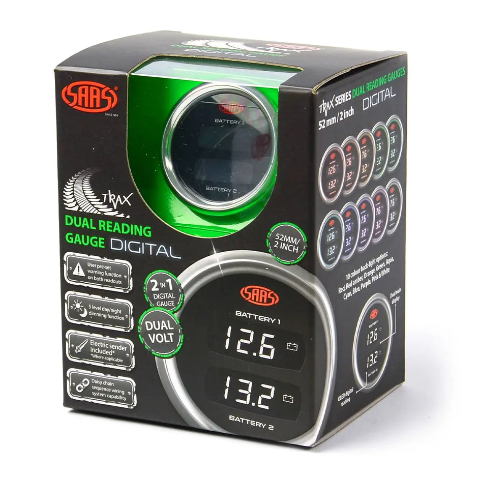 SAAS Dual Digital Gauge Volt 8v-18v  / Volt 8v-18v Trax 12V SG915050 - view 6