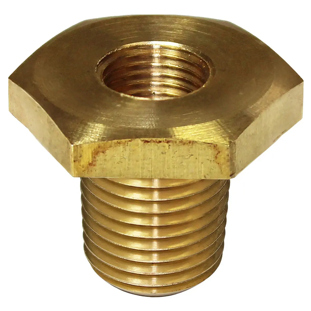 SAAS Gauge Bush Brass Adaptor M14x1.5 to 1/8-27 NPT SGA-320054 - view 1