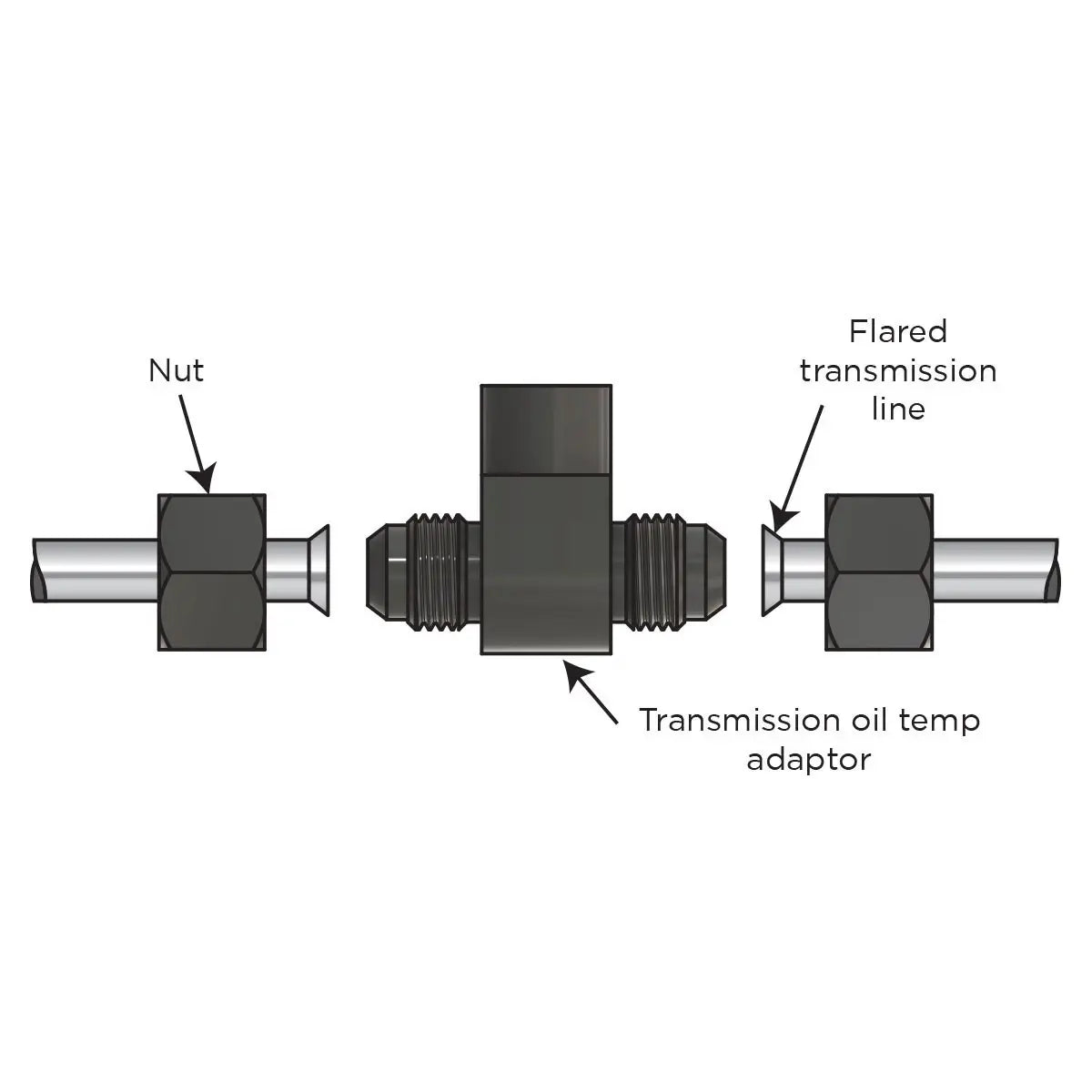 SAAS Trans Temp Sender Adaptor suit 3/8 (10mm) metal lines SGA1011 - view 5