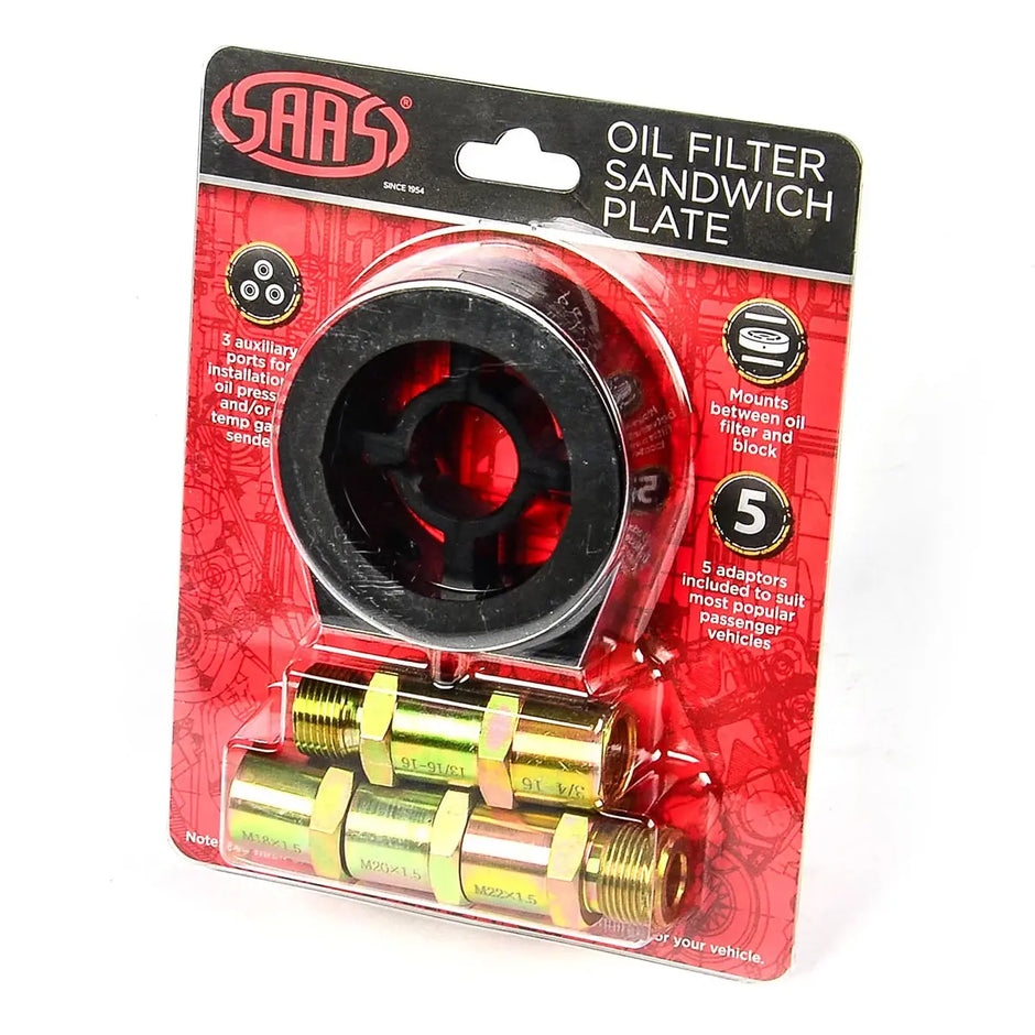 SAAS Oil Filter Sandwich Plate and Filter Bolt Kit - 5 Bolts SGAP10 - view 4