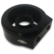 SAAS Oil Filter Sandwich Plate Billet Black SGAP1 - view 1