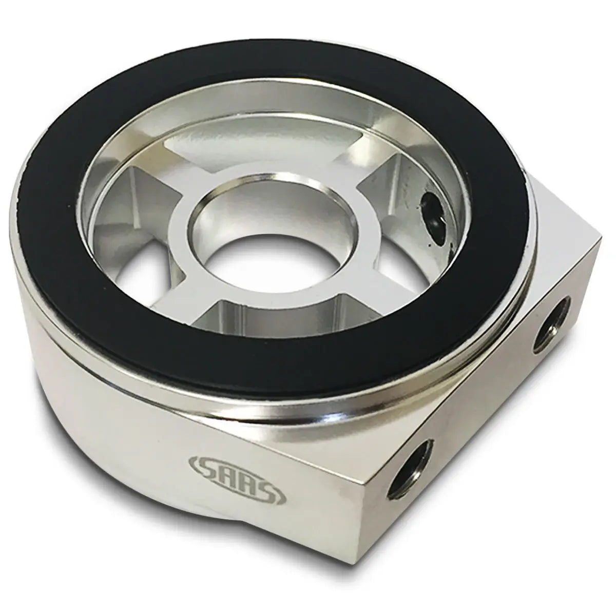 SAAS Oil Filter Sandwich Plate Billet Aluminium SGAP2 - view 1