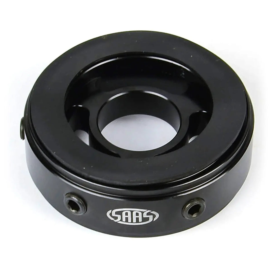SAAS Oil Filter Sandwich Plate Billet Black 4X4 SGAP3 - view 1