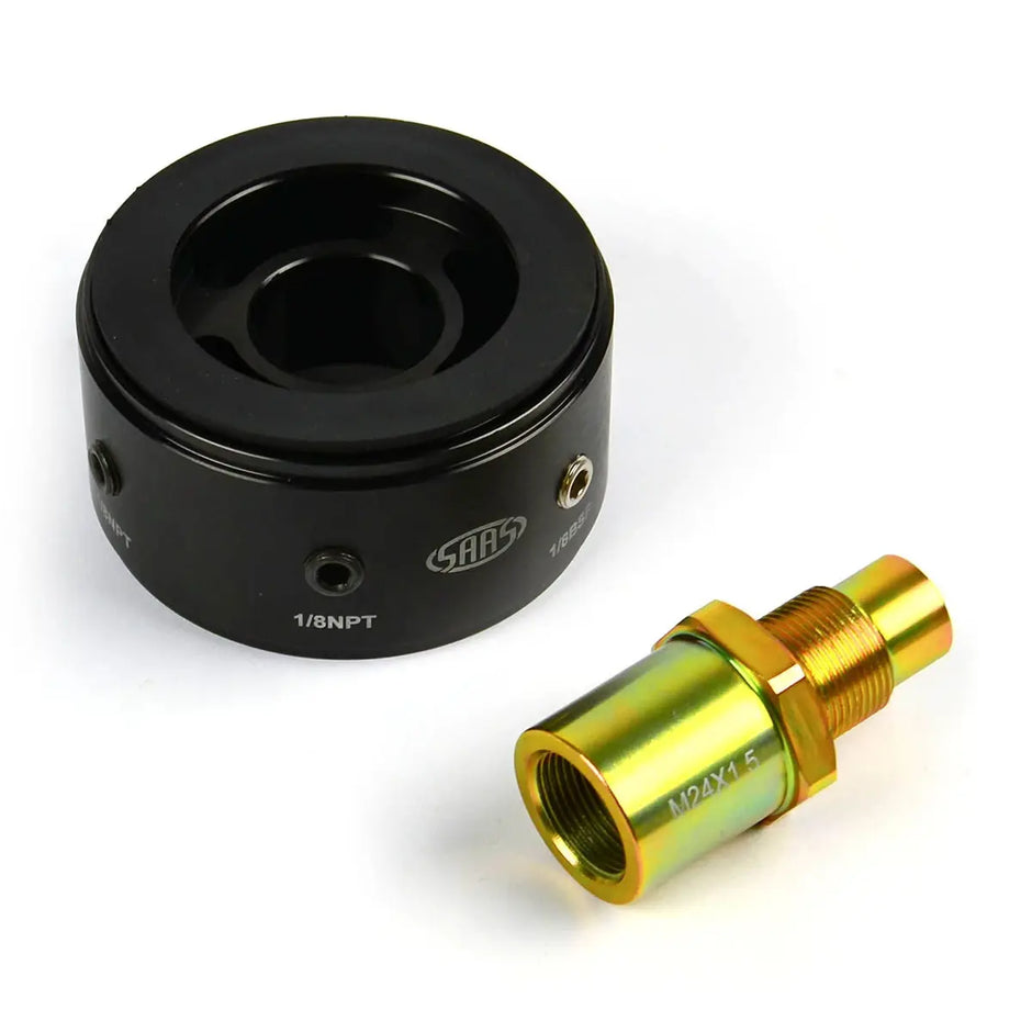SAAS Oil Filter Sandwich Plate Kit Toyota 1HZ 1HJ 1KZ SGAP6 M24 x 1.5 SGAP6-2415 - view 1