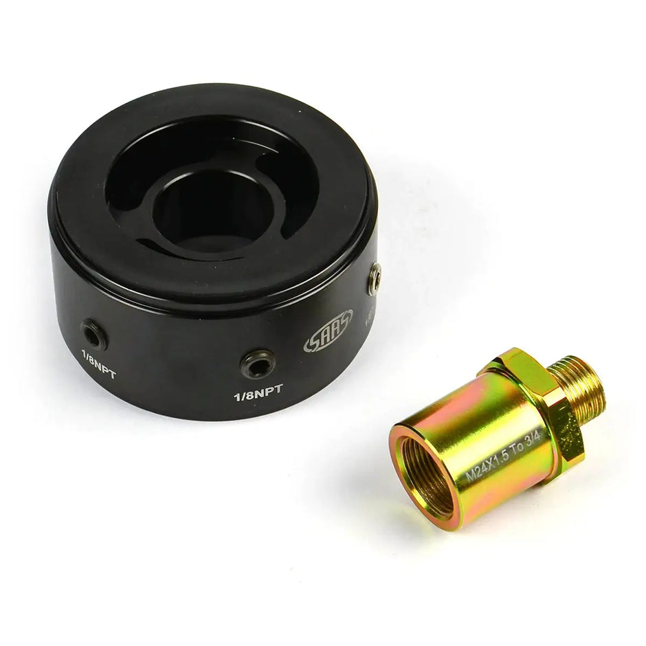 SAAS Oil Filter Sandwich Plate Kit SGAP6 M24 x 1.5 to 3/4 x 16 SGAP6-2434 - view 1