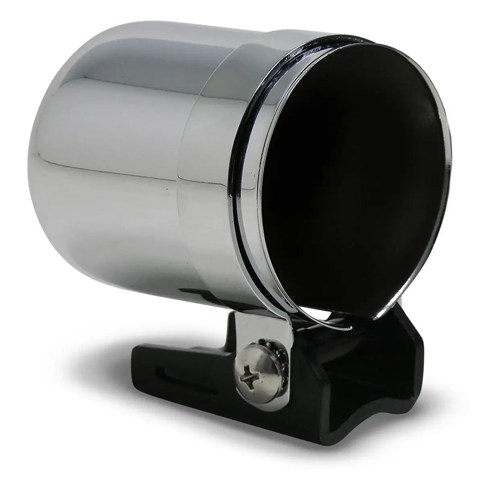 SAAS Gauge Mounting Cup 52mm Chrome Metal With Hole Elec & Mech SGC52CH - view 1