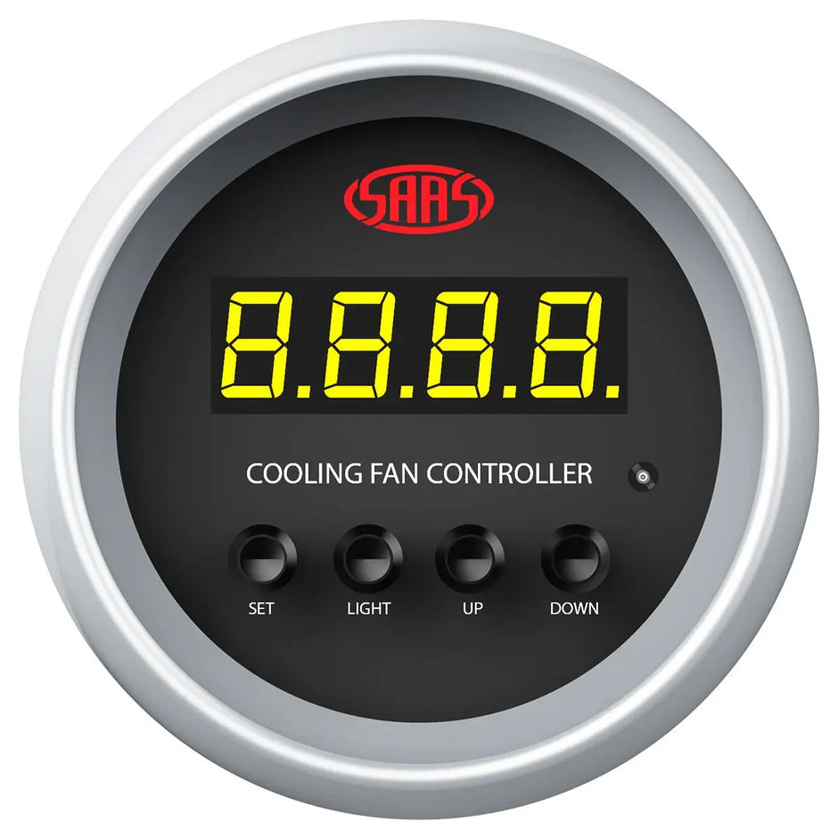 SAAS Digital Cooling Fan Controller 0°-100° 52mm Muscle Series II Black SGCFC52BS2 - view 1