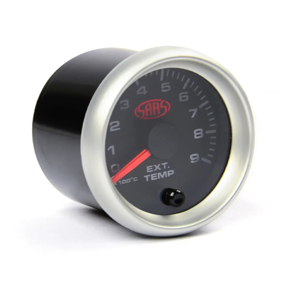 SAAS Exhaust Temp Gauge 0°-900° 52mm Muscle Series II Black 12V SGEXT52B1S2 - view 2