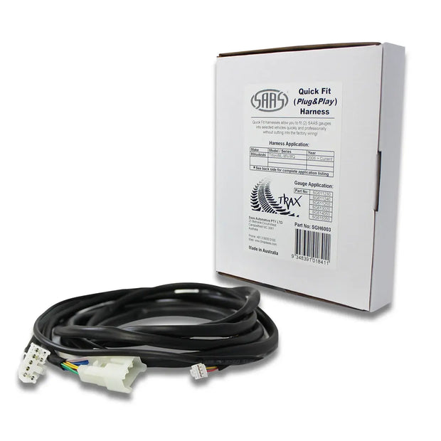 SAAS Gauge Harness Plug and Play Trax Gauges suit Mitsubishi SGH6003 - view 2