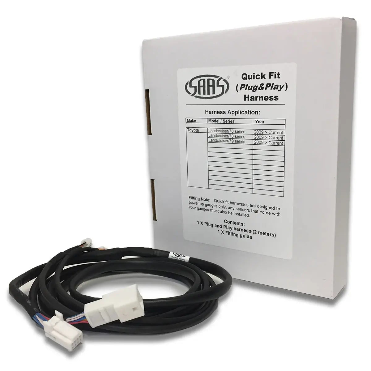 SAAS Gauge Harness Plug and Play Trax Gauges suit Toyota Landcruiser 70 Series SGH6004 - view 2
