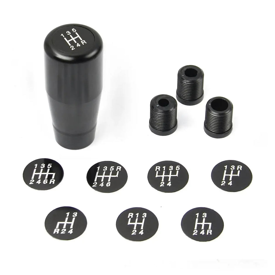 SAAS Billet Gear Knob Black Alum 8 Shift Patterns SGK3403B - view 3